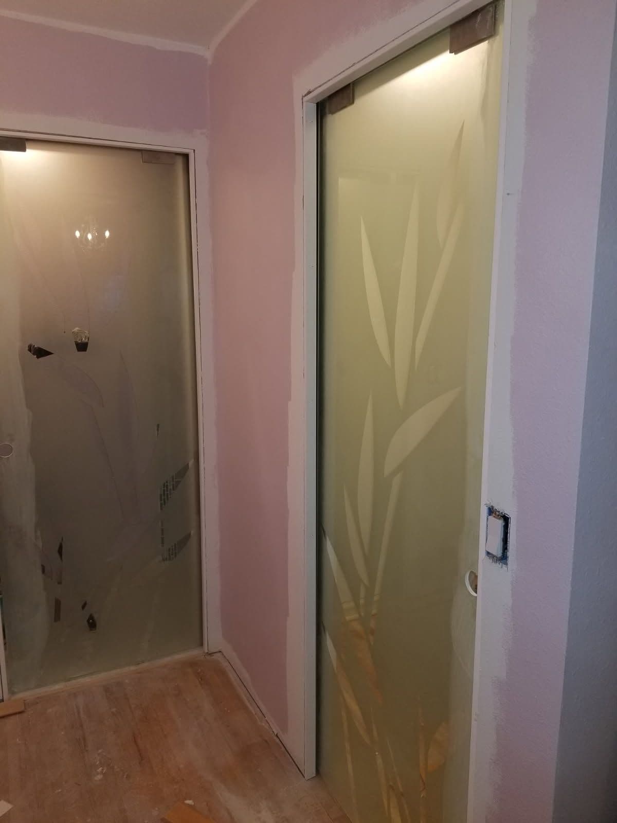 Project Stylish Frosted Glass Sliding Doors for Modern Hallways image