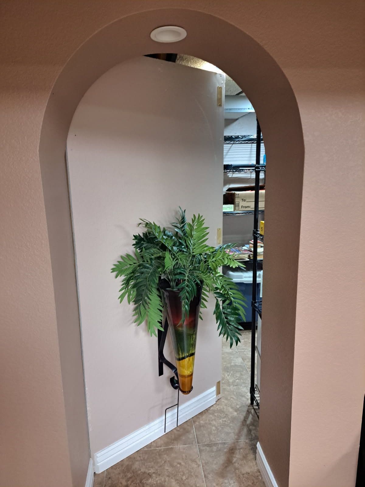 Gallery photos for Innovative Alcove Hidden Door Storage: Image #1