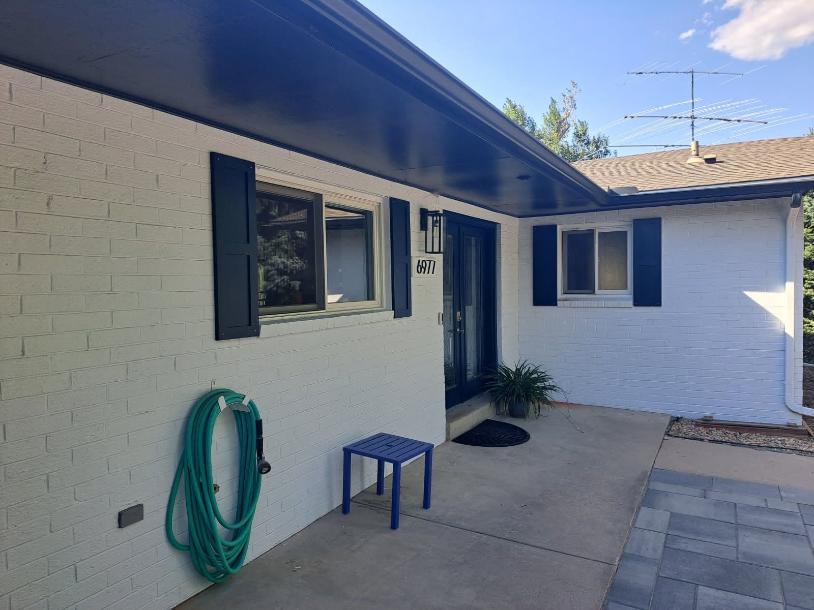 New Shutters Enhance Freshly Painted Home image