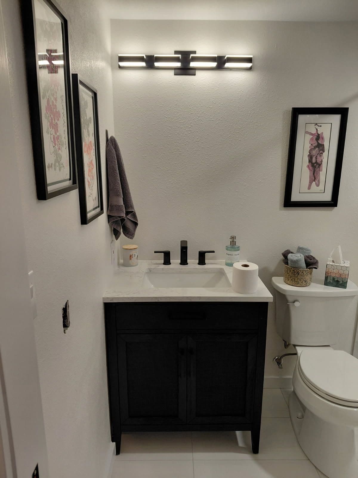 Gallery photos for Modern Bathroom Remodel Complete with Sleek Features: Image #1